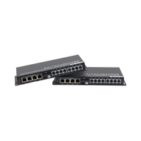 Transmetteur téléphonique Ethernet isolé Gigabit à 8 canaux Multiplexeur PCM à 4 ports avec fibre optique pour réseau IP