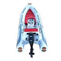 Expédition immédiate - Bateau pneumatique de luxe de 17 pieds - Bateau de sauvetage avec système de direction à console centrale