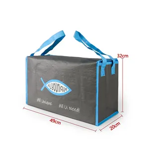 Promotional Foldable Polyester Lunch Cooler Bag Insulated And Waterproof Thermal Keep Warm Or Cool Reusable