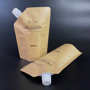 Custom Printed ECO Friendly Biodegradable <b>Stand</b> Liquid Kraft Paper <b>Bags</b> Spout Pouch - Product Image 1