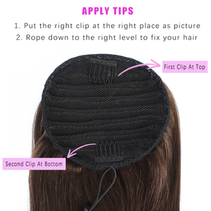 Extension per Coda di Cavallo all'Ingrosso con Clip di Alta Qualità, Coda Avvolgente in Capelli Umani al 100% - Product Image 5