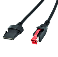 Kabel Printer Terminal POS Tahan Lama Berpelindung USB Bertenaga 24V Konektor 1x8 Pin untuk Sistem POS Retail IBM NCR Epson Checkout