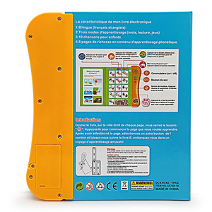 Tableta <span class=keywords><strong>de</strong></span> Juguete Educativa, Libro Electrónico Bilingüe en Francés e Inglés, Juguetes <span class=keywords><strong>de</strong></span> Aprendizaje Interactivos para Niños en Edad Preescolar y Educación para el Autismo - Product Image 2