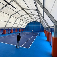Structure de padel en aluminium résistante à la neige pour les investissements sportifs dans les zones froides