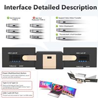 2025 moniteurs pliables S6 15.6 "1080P FHD double écran Extender Compatible Mac/Windows ordinateur portable séparateur d'écran Ultra-Portable