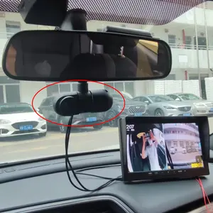 FULL HD Cam çift Lens Dash kamera dikiz ön CCTV döngü Video kaydedici güvenlik kaza geçirmez kamera