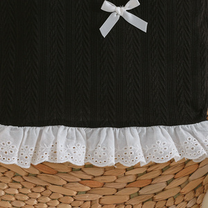 Ropa para Niños, Conjunto de Tres Piezas para Bebé Niña, Top sin Mangas con Lazo, Estampado Floral, Camiseta Básica para Recién Nacida - Product Image 6