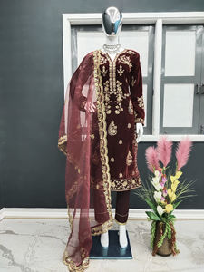 Pantalon Kurta droit pakistanais personnalisable tenue traditionnelle indienne pour les femmes Readymade Eid Ramzan spécial Salwar Kameez robe - Product Image 6