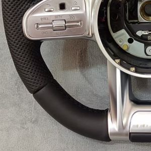 Pour Benz <span class=keywords><strong>AMG</strong></span> <span class=keywords><strong>GTR</strong></span> GT C63 A45 S63 S65 G500 G63 E63 GLE63 GLC63 W205 W222 W213 plein cuir LED <span class=keywords><strong>volant</strong></span> en Fiber de carbone - Product Image 3