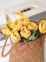 Vente d'usine Fleur de rose largement utilisée Rose éternelle pour arrangement de fleurs Fleur séchée Bouquet de roses séchées
