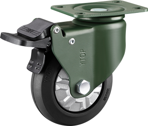 <span class=keywords><strong>3</strong></span> 4 5 Polegada Industrial Carrinho De Borracha Rodas para Bancada Projeto Giratória Bloqueio Rodízios Heavy Duty Rodízio Rodas com Freio - Product Image 3