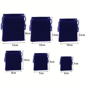 Sac à cordon en velours avec logo personnalisé, pochette en suède et flanelle pour bijoux, sacs anti-poussière en velours pour cadeaux et rangement de bonbons - Product Image 4
