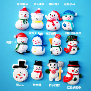 <span class=keywords><strong>Noël</strong></span> hiver amour <span class=keywords><strong>chanson</strong></span> <span class=keywords><strong>bonhomme</strong></span> <span class=keywords><strong>de</strong></span> <span class=keywords><strong>neige</strong></span> <span class=keywords><strong>noël</strong></span> Flatback Cabochon accessoires petit cadeau jouet - Product Image 3