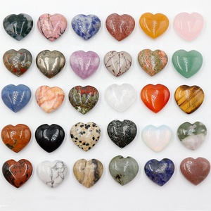 20mm Hot Sale <strong>Heart</strong> <strong>Shaped</strong> Love Healing Stones Mixed Rose Quartz Mini Crystal <strong>Heart</strong> Carving