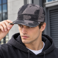 Casquette de baseball unisexe tie-dye camouflage 5 panneaux pour la protection solaire en extérieur, style streetwear et sport, vente en gros