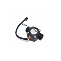 Chiptime saklar penghitung kontrol air, 1 buah G1/2 1-30L/Min DC5V Sensor aliran air Sensor aliran Hall