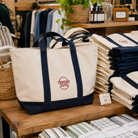 Sac fourre-tout en toile imprimé sur mesure, grand format, en coton, pour boutiques, marques de détail, emballage, vente en gros, usine