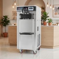 Crème glacée de qualité supérieure, 3 saveurs, faite maison, machine à crème glacée commerciale pour restaurant