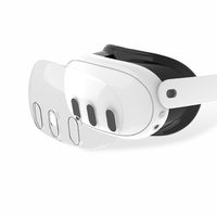 Housse de protection transparente pour casque Quest 3, housse avant, refroidissement respirant, accessoires VR pour Meta Quest 3, housse de protection