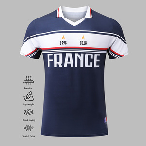 Maillot de supporter de l'équipe nationale pour hommes, col rond, saison 26, impression numérique, personnalisable en gros. France 10 Argentine 10 Brésil 10 Allemagne 13 Espagne - Product Image 4