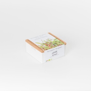 Kit orgánico Uno de <span class=keywords><strong>remolacha</strong></span> Microgreen de jardín de estilo rural que crece en el suelo hecho de fibra de siembra - Product Image 5