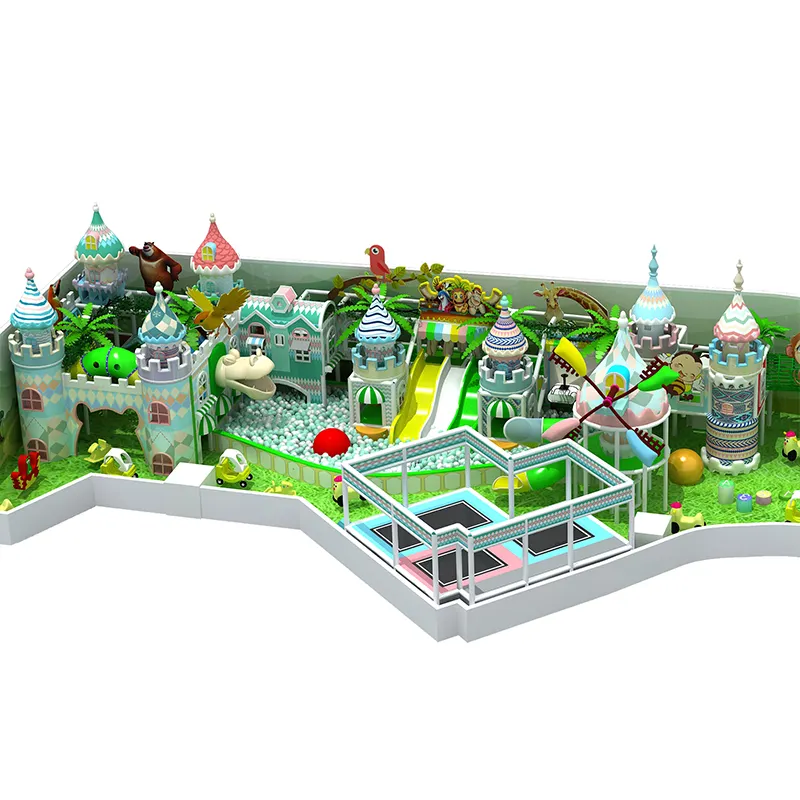 Équipement de terrain de jeu le plus populaire vente chaude personnalisé Naughty Castle intérieur grand centre de jeu intérieur pour enfants
