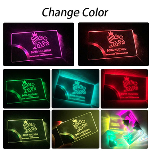 บัตรธุรกิจโลหะแบบกำหนดเองของ BOYA พร้อม NFC LED ดีไซน์สไตล์นางฟ้า สำหรับงานศิลปะและของสะสม - Product Image 6