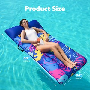 Fabric Inflatable PVC <b>Pool</b> <b>Floats</b> Adult Floating Lounge Chairs Blow up mesh Adult Heavy Duty Floating Party Summer Water - Product Image 2