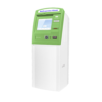 Máquina de quiosco de colección de monedas de automatización de autoservicio con pantalla táctil para banco