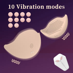 Masajeador eléctrico de parche de látex todo incluido para mujeres Estimulación mamaria erótica para adultos con vibrador de pecho de vibración de 10 frecuencias - Product Image 2
