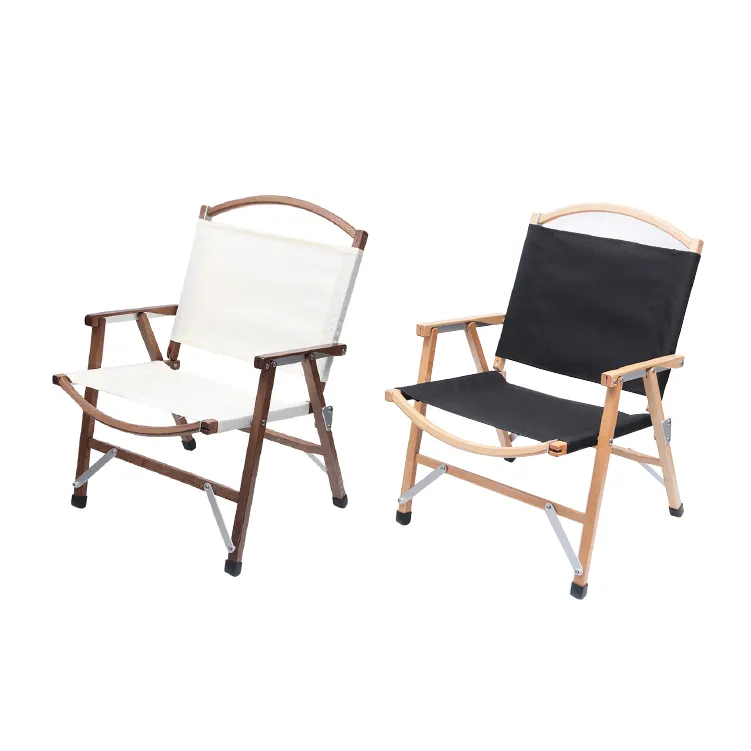 モダンな白いコンパクトな中国のキャンプ釣りソリッドメタルブナ安い木製フレームキャンバスディレクター屋外チーク材折りたたみ椅子