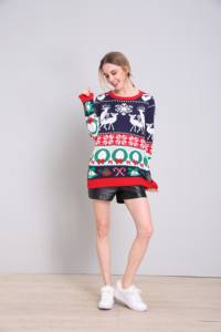 Ugly Sweater for Human/Dog Fair Isle Knitwear Matching <strong>Pet</strong> and Owner Holiday Sweaters Xmas Party Family Matching Outfits - Product Image 2