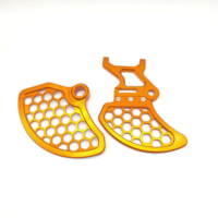 Protection de disques de frein avant et arrière en aluminium CNC alvéolé KOTORQ pour moto électrique tout-terrain Sur-Ron Light Bee X/S