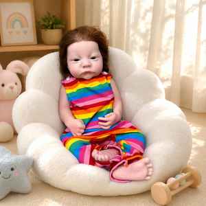 Muñeca <span class=keywords><strong>Reborn</strong></span> de silicona sólida de 18 pulgadas pintada a mano, juguete DIY realista para niñas, <span class=keywords><strong>Bebe</strong></span> <span class=keywords><strong>Reborn</strong></span> De Munecas Silicona Boneca Renascida - Product Image 2