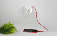 Adaptateur de voyage européen personnalisable Pheiyon 16A 250V avec câble de charge pour téléphone 1A+1C 0,6m, prise Schuko, protection IP20, ODM OEM