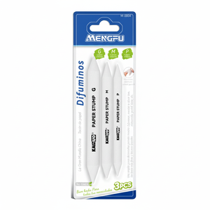 Mengfu marca 3 uds Juego de lápices de boceto de madera logotipo impreso tocón de papel para dibujo mezcla para escuela estudiante arte o pintura uso - Product Image 2