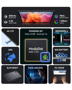 แท็บเล็ต <span class=keywords><strong>Alldocube</strong></span> <span class=keywords><strong>IPlay</strong></span> 70 Pad Pro 2026 รุ่นใหม่ล่าสุด ขนาด 12.1 นิ้ว ระบบ Android 16 ความละเอียด 2560x1600 90Hz ชิปประมวลผล G100 แท็บเล็ตเล่นเกมลื่นไหล - Product Image 3