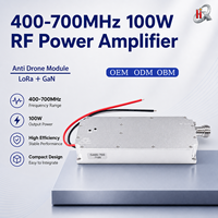 Penguat Daya RF yang Dapat Disesuaikan GF100W400-700MHz Modul Lora GaN Modul Anti-drone VCO Terintegrasi