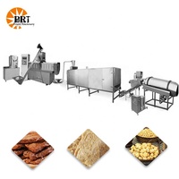 Ligne de production de machines automatiques pour la fabrication d'isolat de protéines de soja texturé, extrudeuse pour le traitement de la viande de soja, acier inoxydable 304 de haute qualité