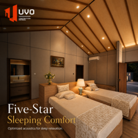 Maison de luxe UVO à toit en pente : Cabane de villégiature et pod de glamping |   Certifié CE, IBC et AS/NZS |   Plug & Play