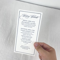 Carte de vœux de mariage tropicale personnalisée, invitation de mariage imprimée offset avec options de couleur et de taille personnalisées