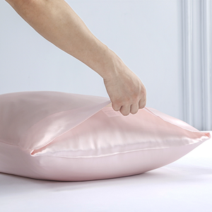 Taie d'oreiller en soie biologique double face 100%, taie d'oreiller en soie de luxe abordable - Product Image 6