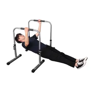 Gran oferta, equipo de Fitness para el hogar, barras paralelas de tubo de acero para entrenamiento de fuerza y barras de inmersión de calistenia