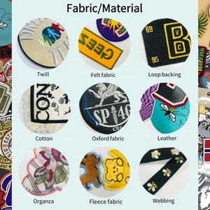 Custom Logo Heat Transfer Embroidered Fabric Badges Iron On Patches