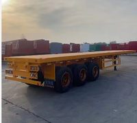 Semi-remorque à plateau en acier, vente en gros d'usine, longueur personnalisée, plateau élargi, transport d'équipements lourds, haute capacité