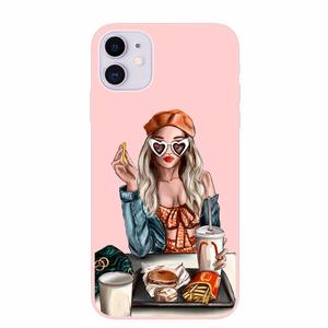 Ốp Lưng Điện Thoại Silicon In Họa Tiết Cô Gái Màu Trắng Cho <span class=keywords><strong>Iphone</strong></span> <span class=keywords><strong>11</strong></span> 12, Ốp Lưng Cho <span class=keywords><strong>Iphone</strong></span> 13 <span class=keywords><strong>Pro</strong></span> <span class=keywords><strong>Max</strong></span> <span class=keywords><strong>Coffee</strong></span> Girl - Product Image 3