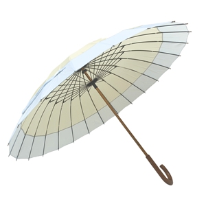 ร่มตรงสไตล์ญี่ปุ่น24ชิ้นพร้อมที่จับไม้คุณภาพสูงกรอบกันลมสุดๆสำหรับขายส่ง - Product Image 1