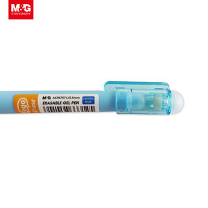 Penna Promozionale M&G Ergonomica Antibatterica Cancellabile con 2 Gomme, Blu, per Scuola e Ufficio, Cancelleria, Penna Gel Cancellabile - Product Image 4