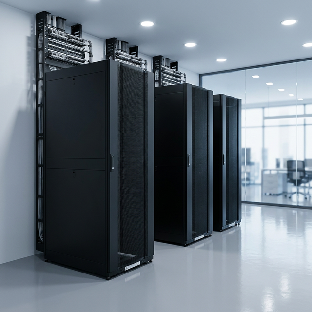 LNH 19 Inch Network Server Rack 18U-60U Versatile Server Cabinet with Flat Packing Option and 1500kg Load Stability