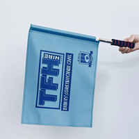Drapeaux de communication pour arbitre de football, de golf et de rugby, personnalisés, à main, en tissu épais, vente chaude, fabrication chinoise